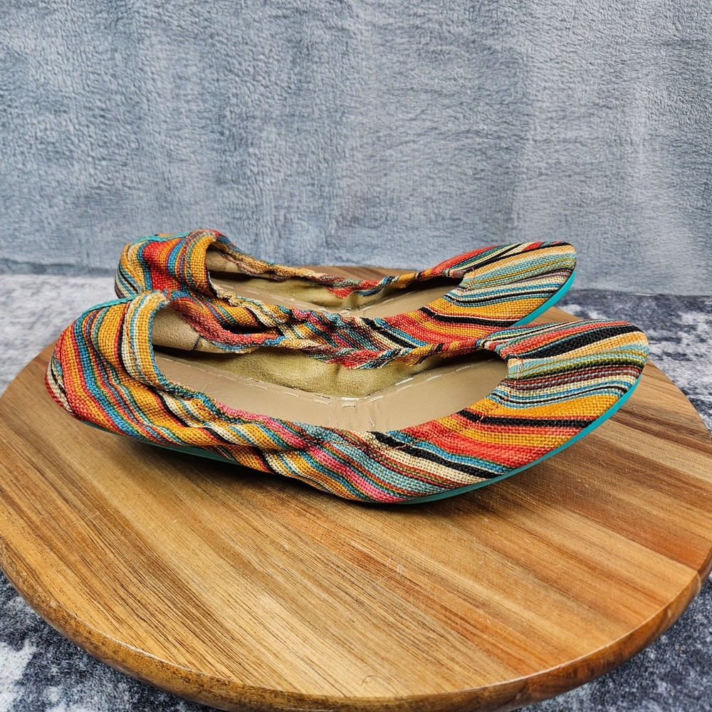 Tieks By Gavrieli Ballet Womens Size 8 Multicolor Sunset Stripe Flat Slip On